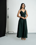Bottle Green Strap Dress