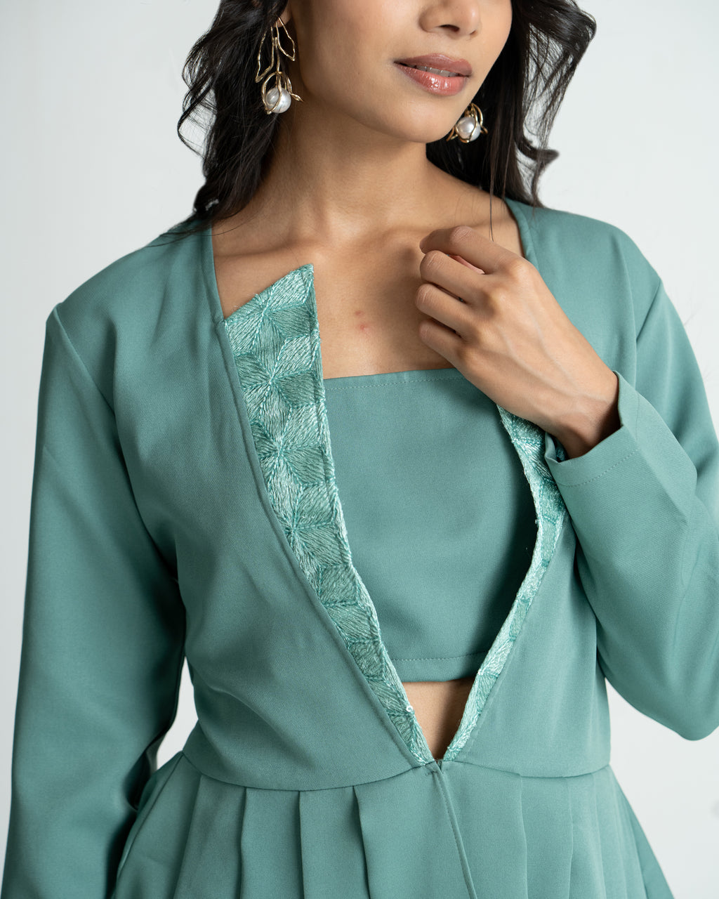 Mint Green semi formal co-ord set