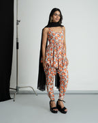 Floral printed kurti dhoti set