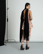 Floral printed kurti dhoti set