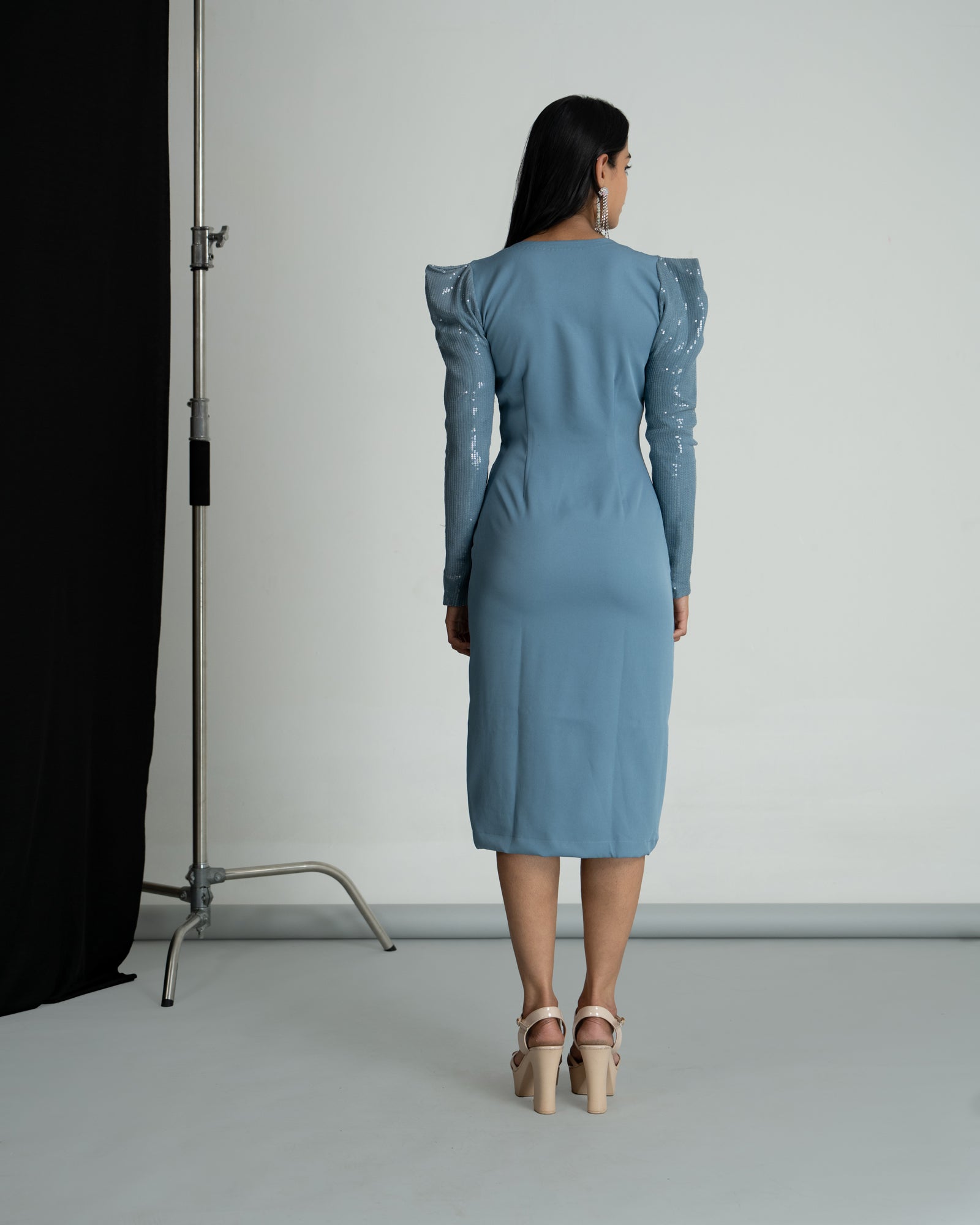 Ice blue party dress