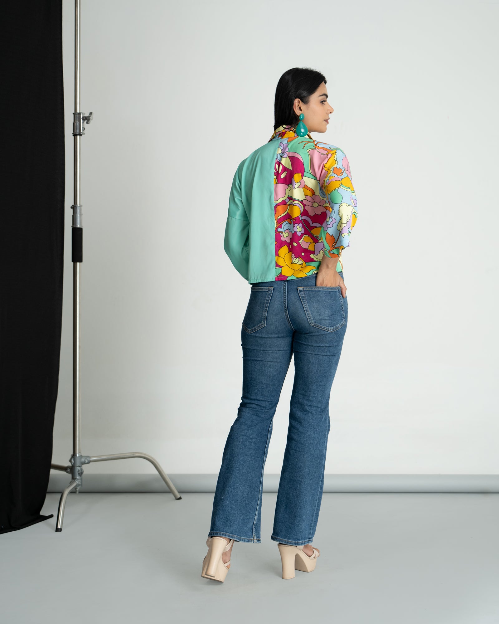Mint Floral Shirt