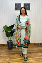 Pastel Green Pakistani suit Set