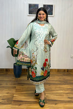 Pastel Green Pakistani suit Set