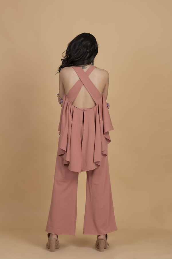 Cross-back Jumpsuit