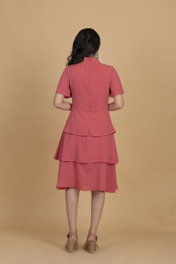 Pink A-line Dress