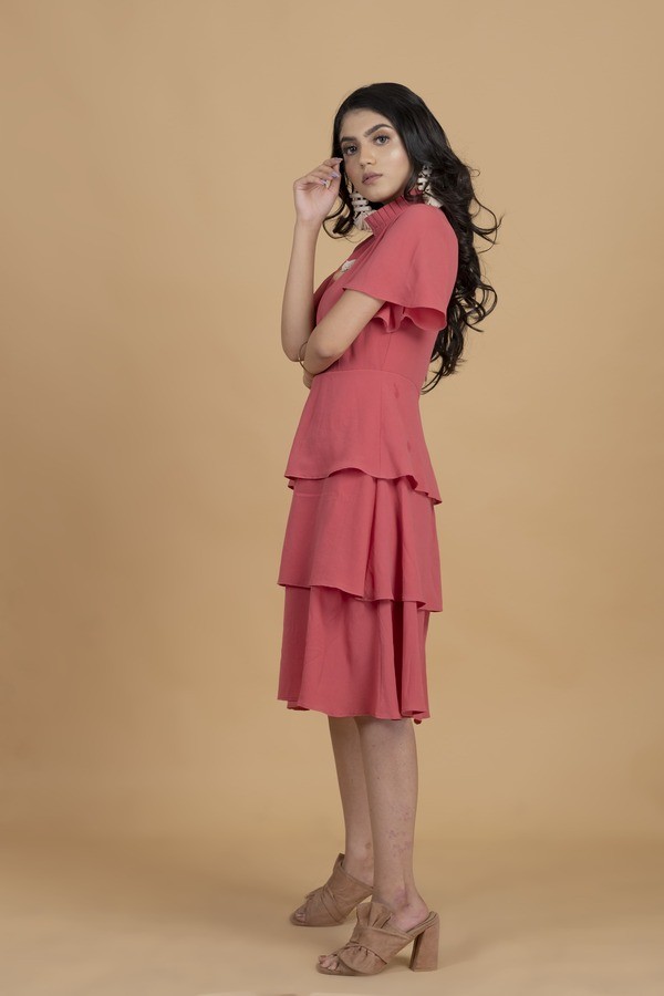 Pink A-line Dress