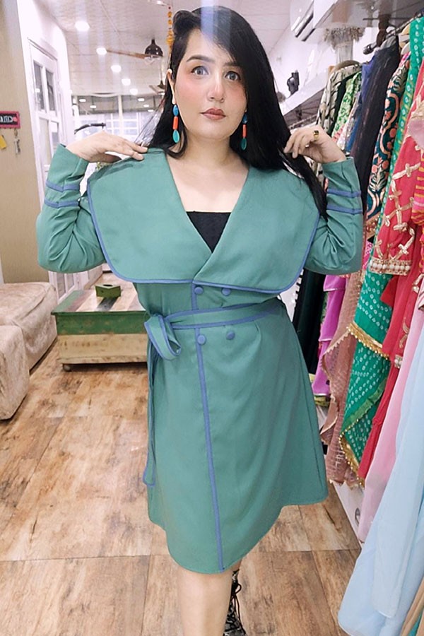 Green Coat Dress