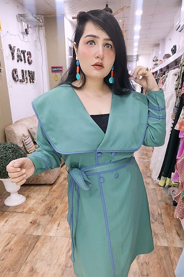 Green Coat Dress