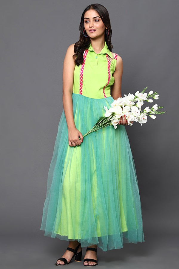 Lime Green Maxi Dress