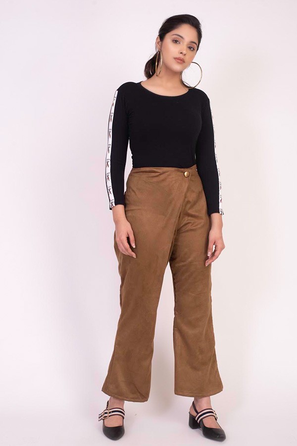 Brown Suede pant