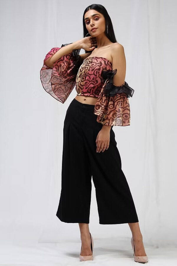 Organza off Shoulder Top