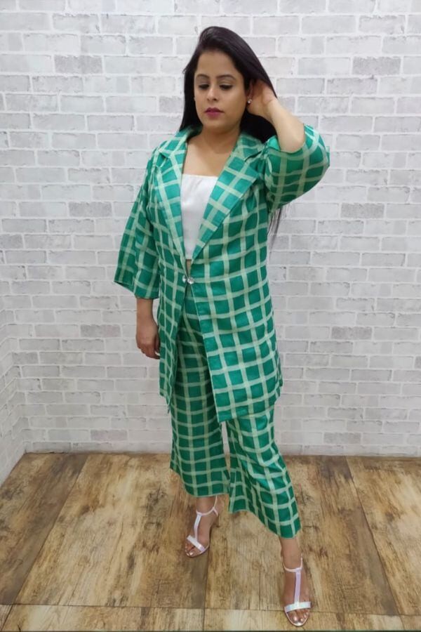 Green Check Co-ord Set