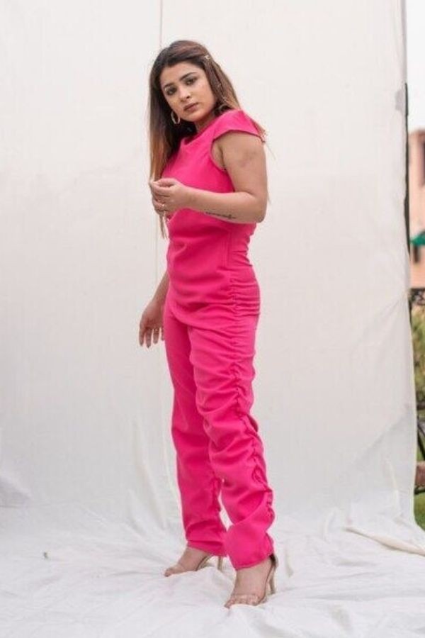 Hot Pink Jumpsuit