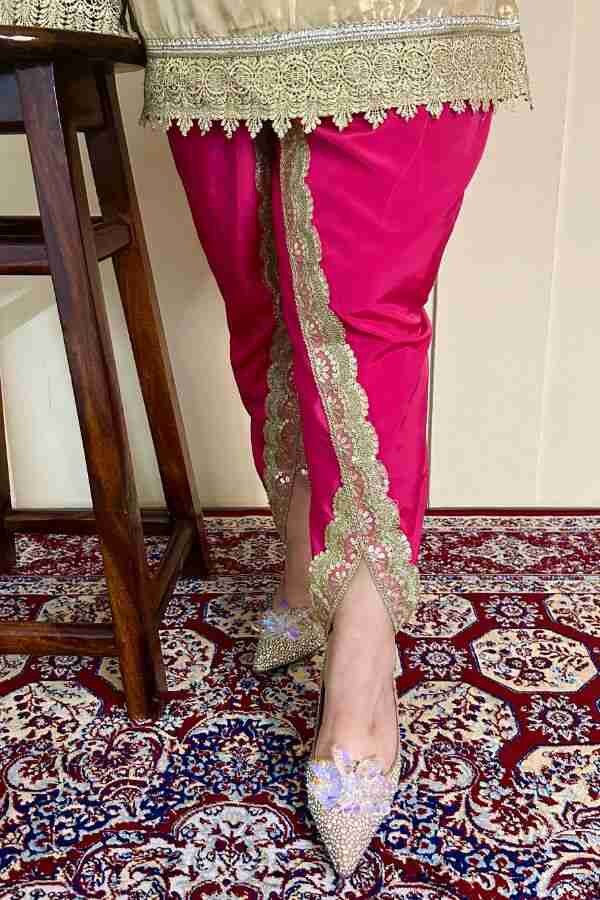 Golden & Pink Pakistani Suit