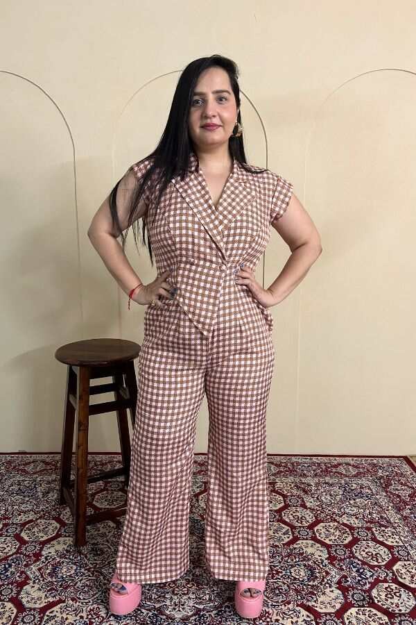 Peachy Bronze Jumpsuit