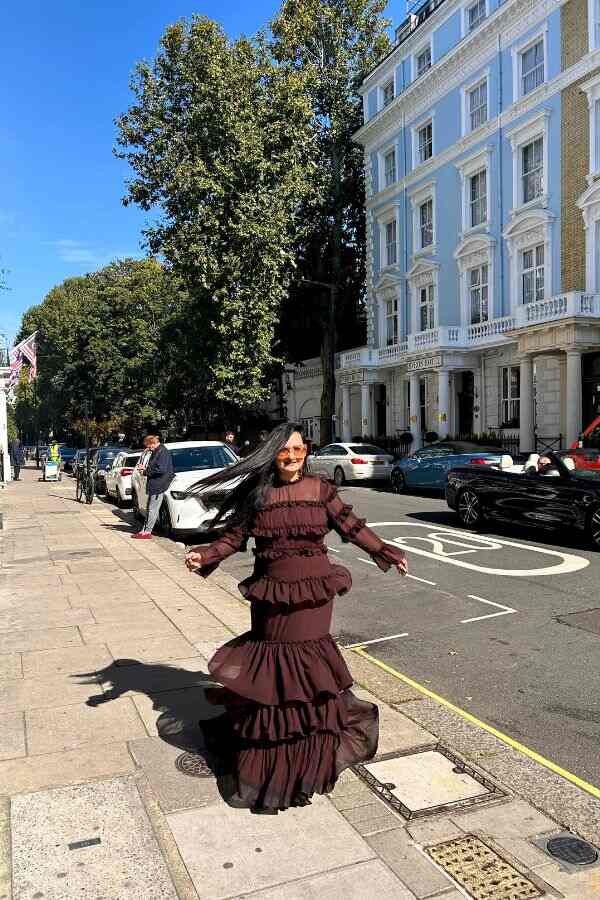 Rustic Charm Frilled Dress