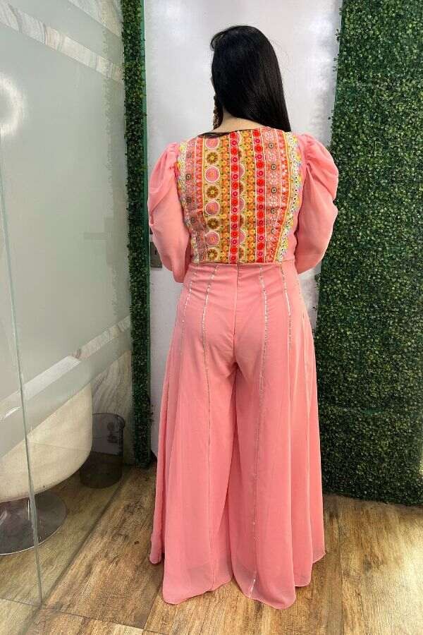 Pink Flowery Jumpsuit