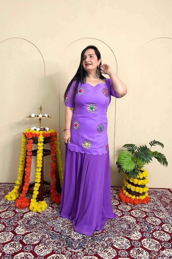 Lavender Dance Sharara